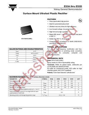 ES1D-E3/61T datasheet  